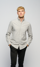 Load image into Gallery viewer, The Original Performance Oxford Shirt - Grey Melange - TeeShoppen - Grey
