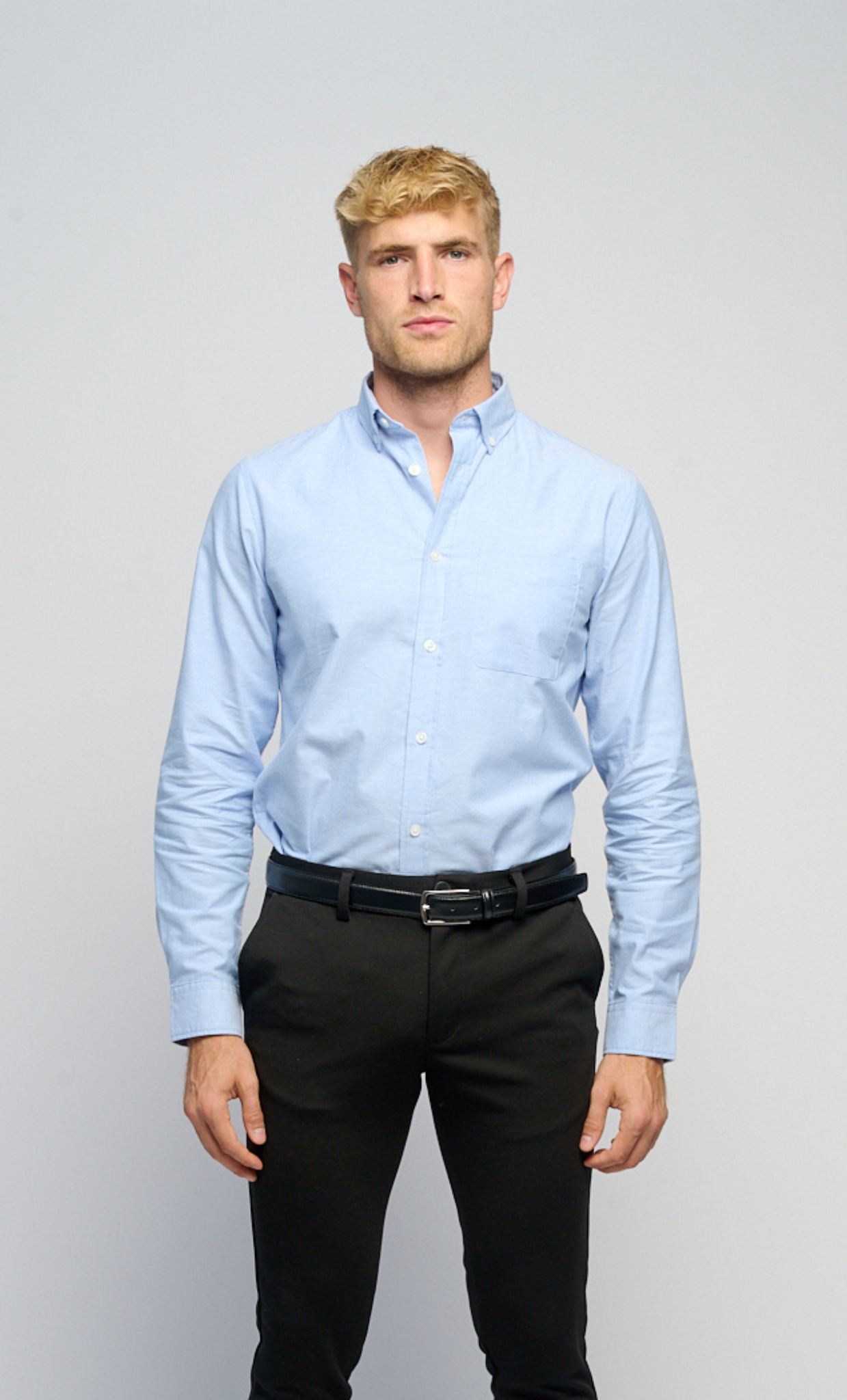 The Original Performance Oxford Shirt - Cashmere Blue - TeeShoppen - Blue 4