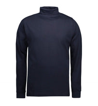 Cargar imagen en el visor de la galería, Roll collar sweater - Navy - TeeShoppen - Red 5
