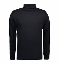 Cargar imagen en el visor de la galería, Roll collar sweater - Black - TeeShoppen - Red 5
