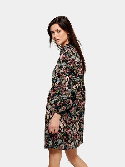 Printed Shirt Dress - Black - Jacqueline de Yong - Black 4