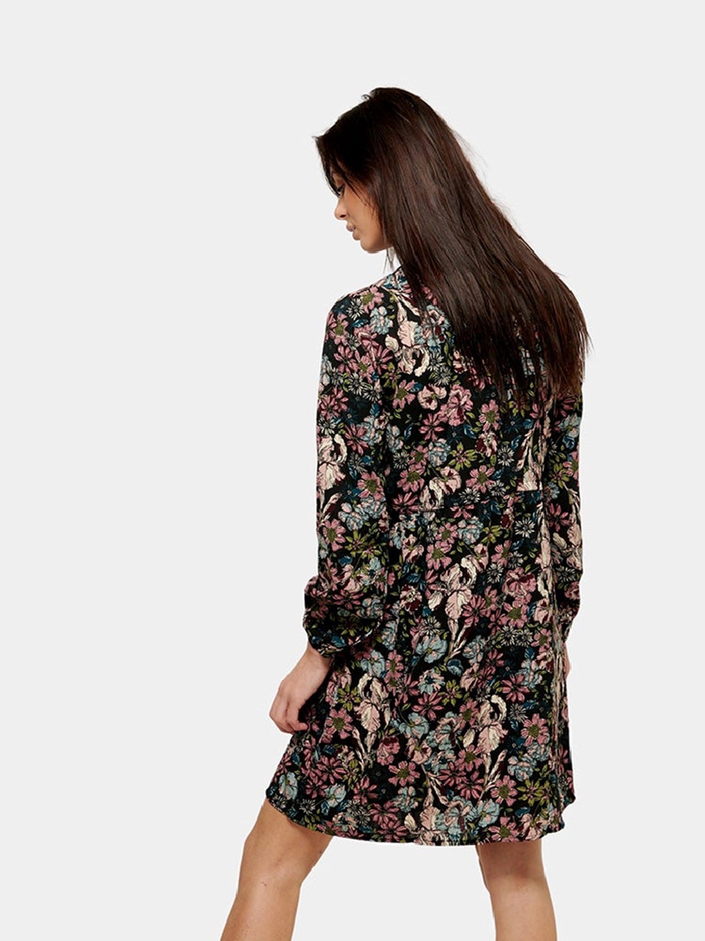 Printed Shirt Dress - Black - Jacqueline de Yong - Black 2