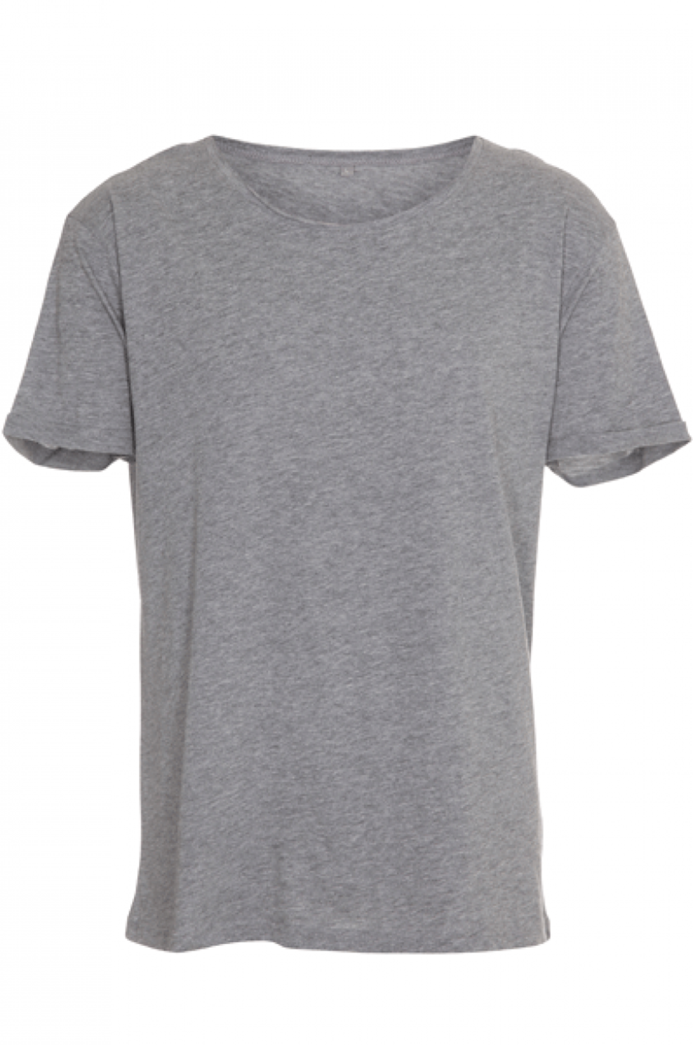 Deep Round Neck - Light gray - TeeShoppen - Grey 2