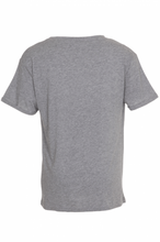 Load image into Gallery viewer, Deep Round Neck - Light gray - TeeShoppen - Grey 3
