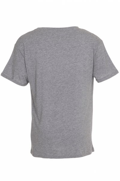 Deep Round Neck - Light gray - TeeShoppen - Grey 3