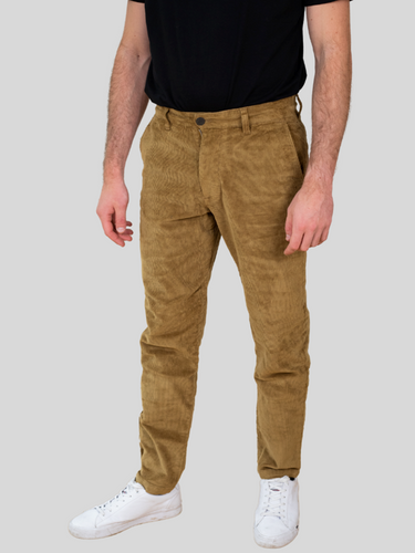 Straight Stroke Cord Pants - Butternut - Selected Homme - Brown