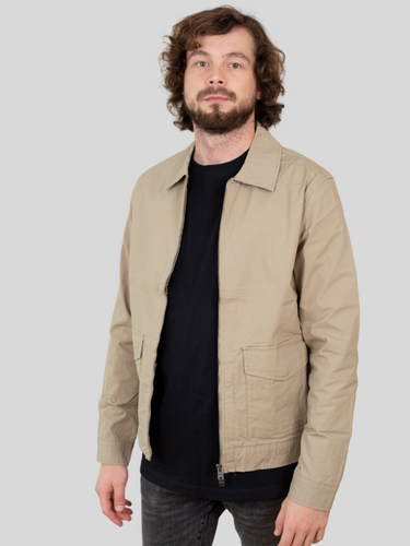 Travis Zip Jacket - Tree House - Selected Homme - Khaki