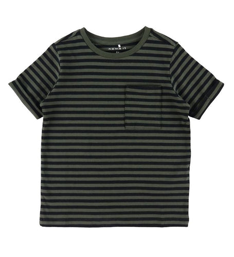 Striped t-shirt in organic cotton - Black - Name It - Black