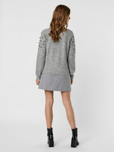 Afbeelding in Gallery-weergave laden, Emilia High Neck Sweater - Light gray - Vero Moda - Grey 2
