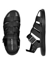 Carregar imagem no visualizador da galeria, Gitta Leather Sandal - Black - Vero Moda - Black 2
