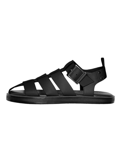 Gitta Leather Sandal - Black - Vero Moda - Black