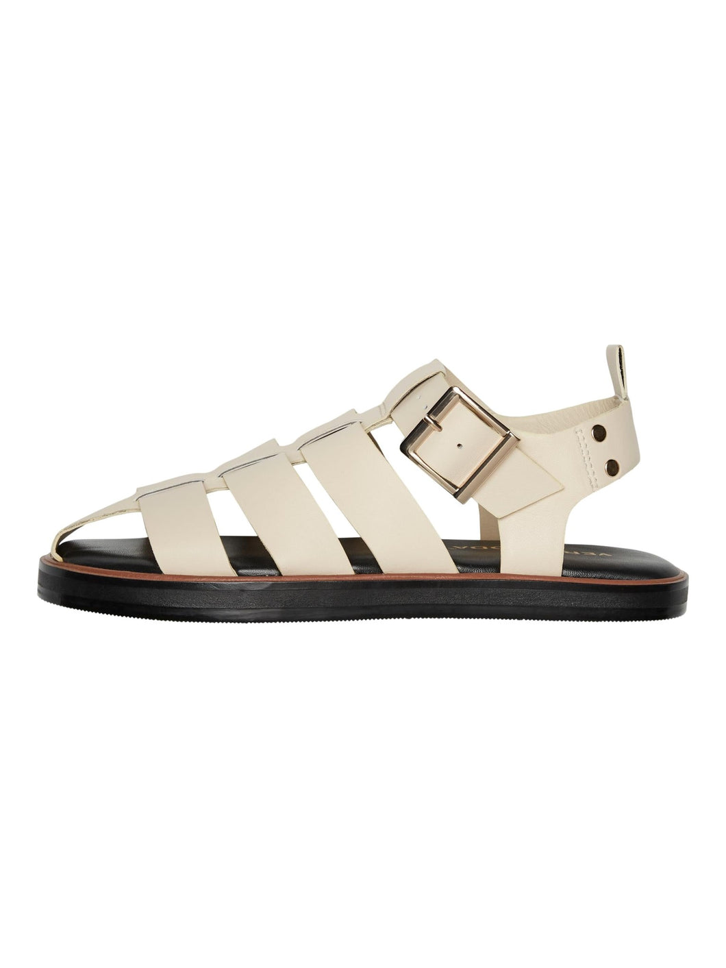 Gitta Leather Sandal - Oatmeal - Vero Moda - Khaki