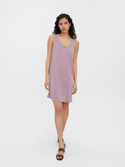 Filli V-Neck Dress - Elderberry - Vero Moda - Purple 3