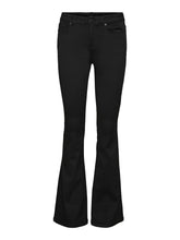 Carregar imagem no visualizador da galeria, Peachy MR Flared Pants - Black - Vero Moda - Black
