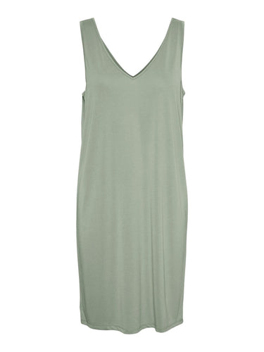 Filli V-Neck Dress - Desert Sage - Vero Moda - Green