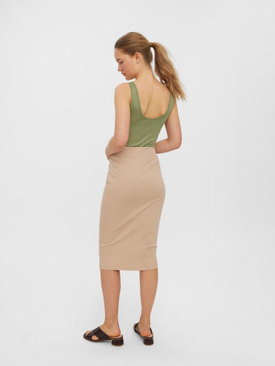 Lavender High Waist Pencil Skirt - Nomad - Vero Moda - Khaki 4