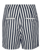 Load image into Gallery viewer, Mia Loose Summer Shorts - Navy Striped - Vero Moda - Blue 2
