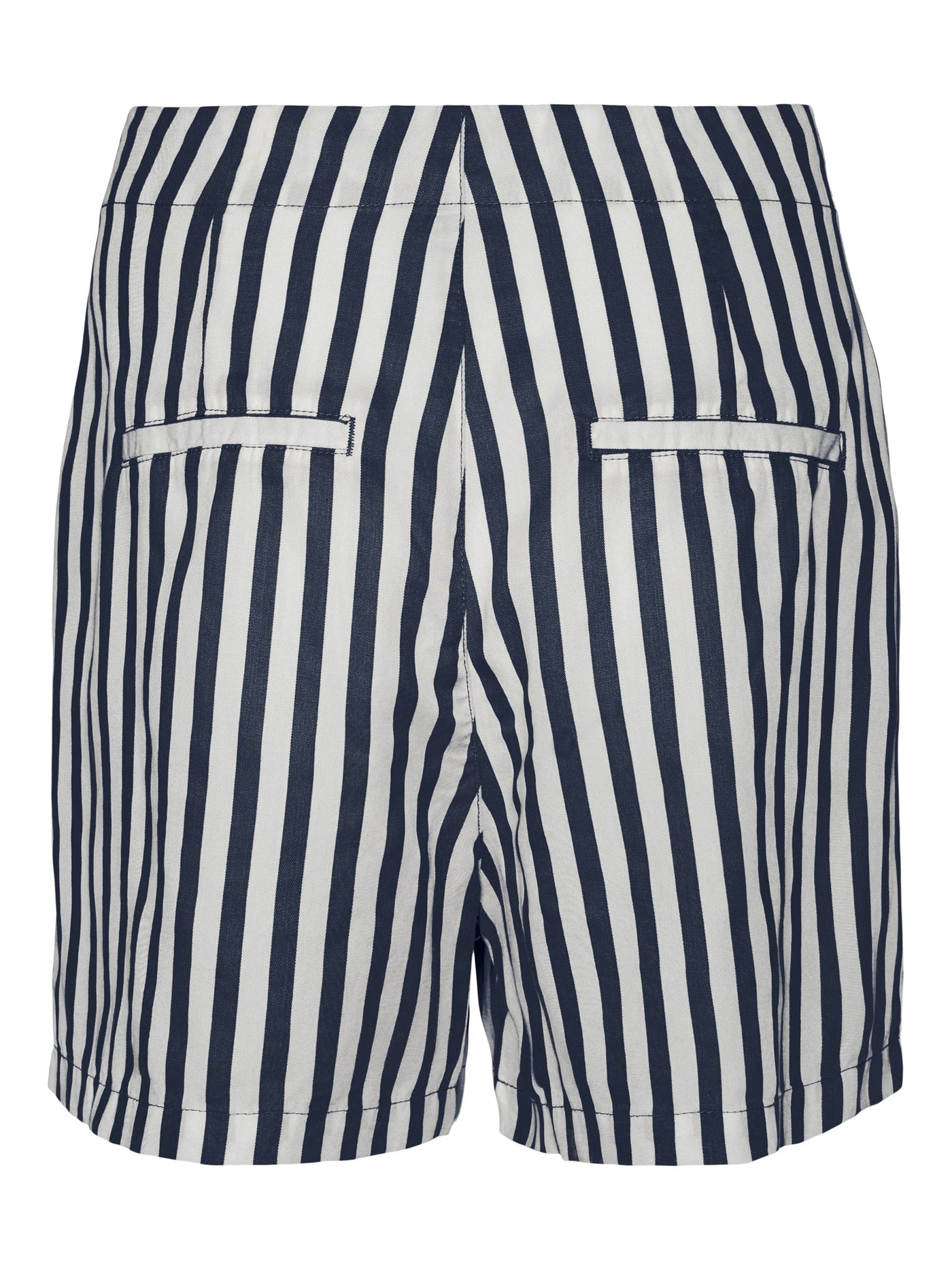 Mia Loose Summer Shorts - Navy Striped - Vero Moda - Blue 2