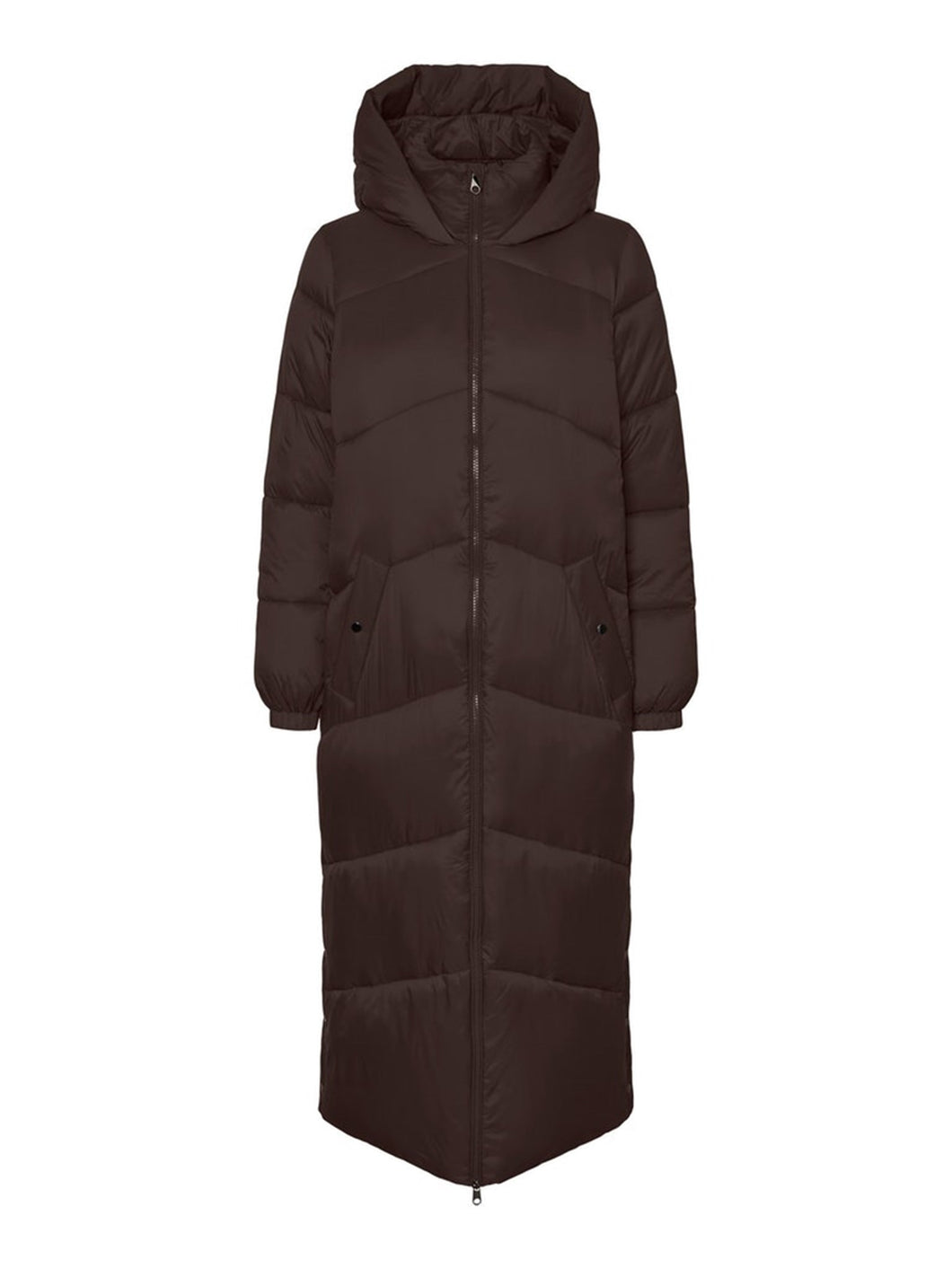 Uppsala Long Coat - Coffee Bean - Vero Moda - Brown