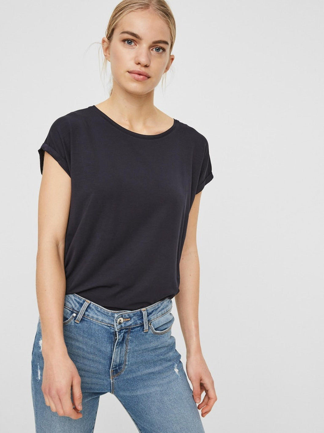 Basic Soft T-shirt - Night Sky - Vero Moda - Blue