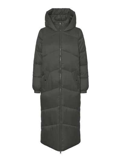 Uppsala Long Coat - Peat - Vero Moda - Green 5