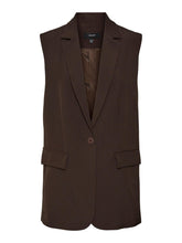 Cargar imagen en el visor de la galería, Troian Blazer Vest - Coffee Bean - Vero Moda - Brown 5
