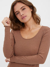 Carica l&#39;immagine nel visualizzatore di Gallery, Baba Long Sleeved Blouse - Aztec - Vero Moda - Brown 2
