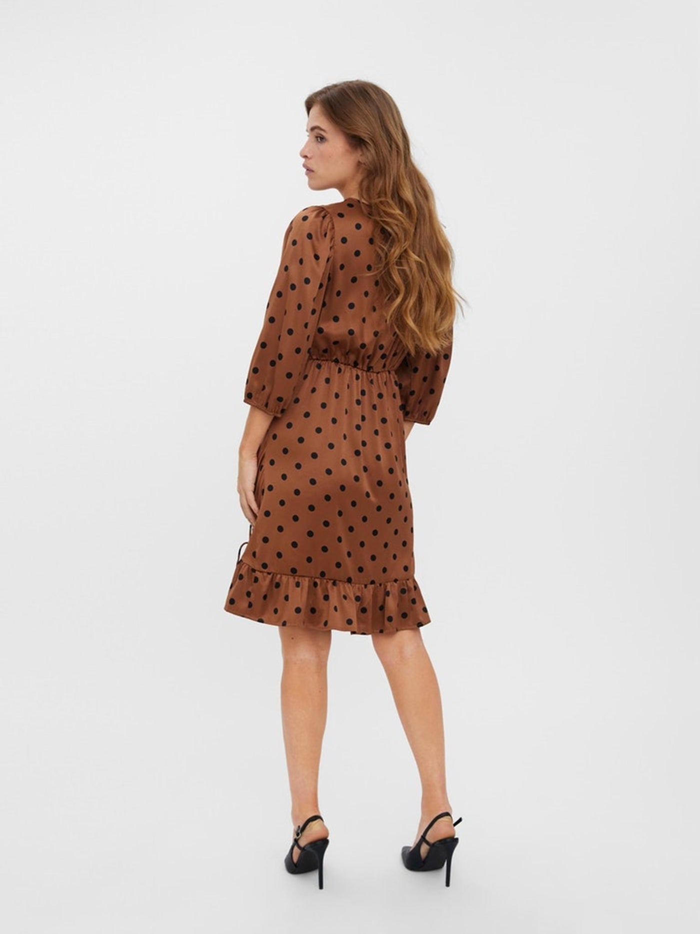 Essi 3/4 Short Dress - Aztec - Vero Moda - Brown 4