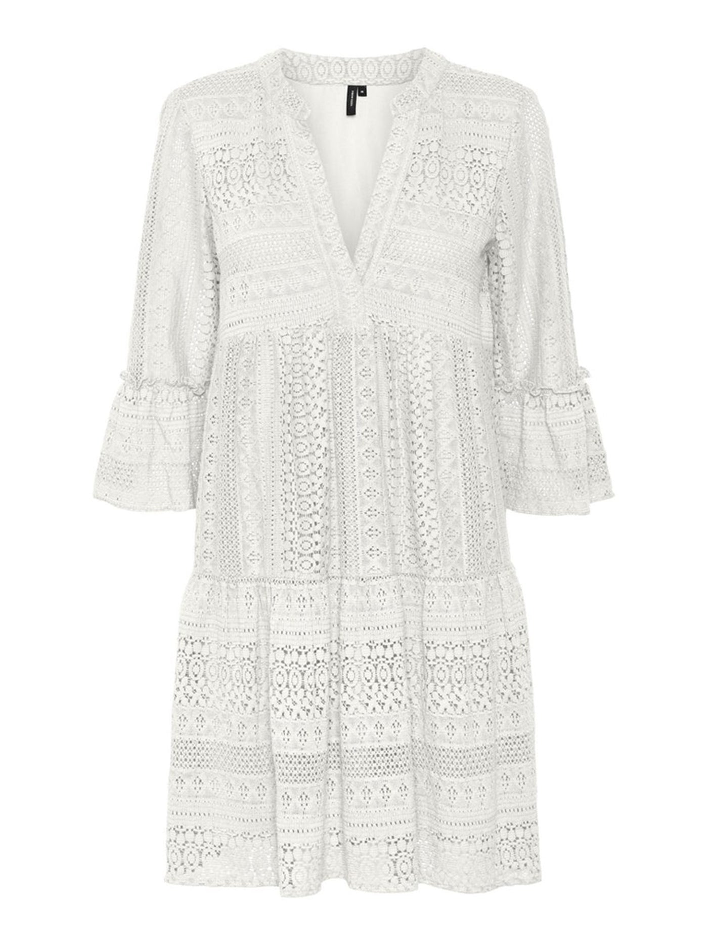 Honey Lace Tunic Dress - Snow White - Vero Moda - White 5