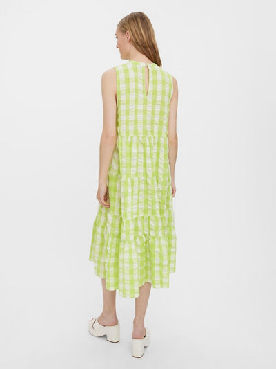 Sody Calf Highneck Dress - Shadow Lime - Vero Moda - Green 4