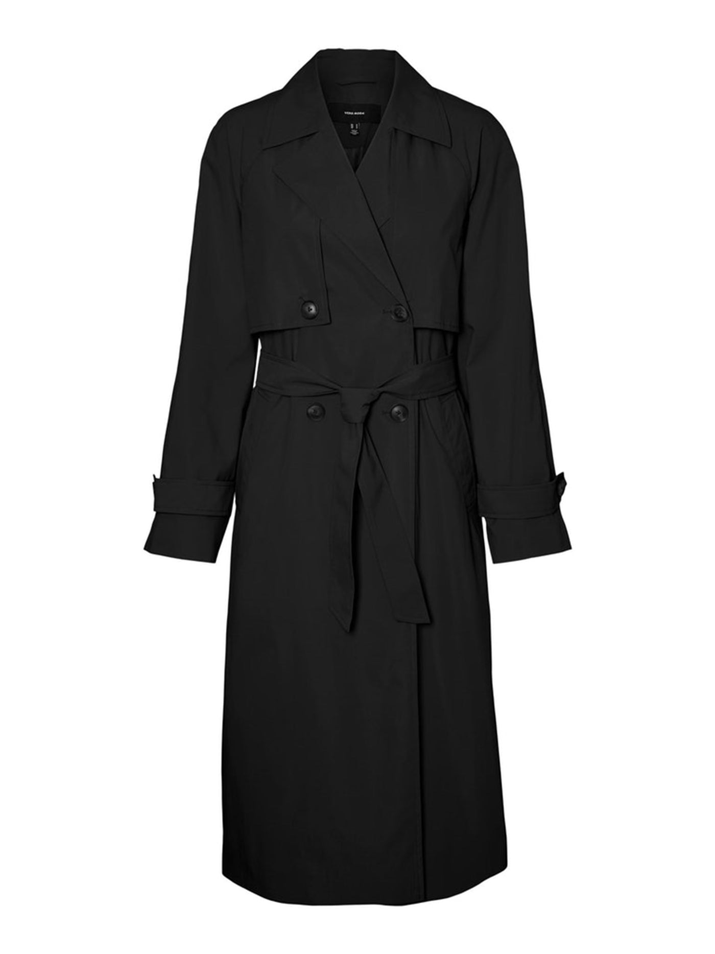 Tessa Long Trenchcoat - Black - Vero Moda - Black