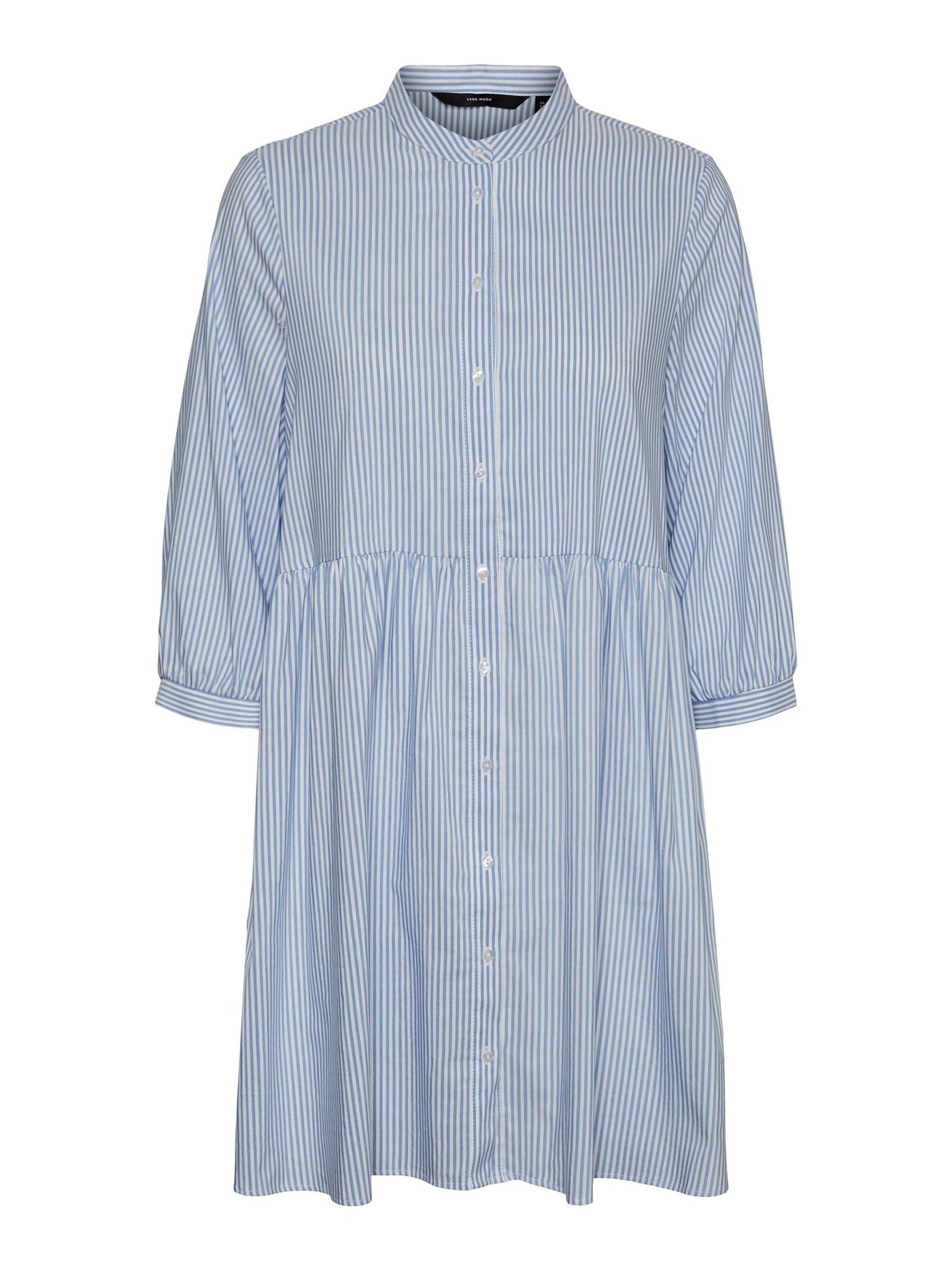 Sisi 3/4 Dress - Blue / White Striped - Vero Moda - White 3