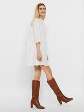 Load image into Gallery viewer, Sisi 3/4 Dress - Snow White - Vero Moda - White 6
