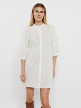 Load image into Gallery viewer, Sisi 3/4 Dress - Snow White - Vero Moda - White
