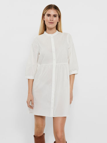 Sisi 3/4 Dress - Snow White - Vero Moda - White