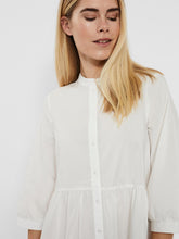 Load image into Gallery viewer, Sisi 3/4 Dress - Snow White - Vero Moda - White 2
