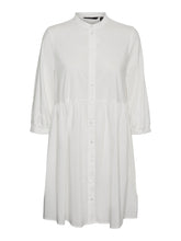 Load image into Gallery viewer, Sisi 3/4 Dress - Snow White - Vero Moda - White 3
