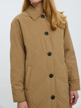 Load image into Gallery viewer, Ambere Merson Long Coat - Tigers Eye - Vero Moda - Khaki 3
