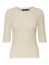 Load image into Gallery viewer, Lexsun O-Neck Pullover - Birch - Vero Moda - Khaki 5
