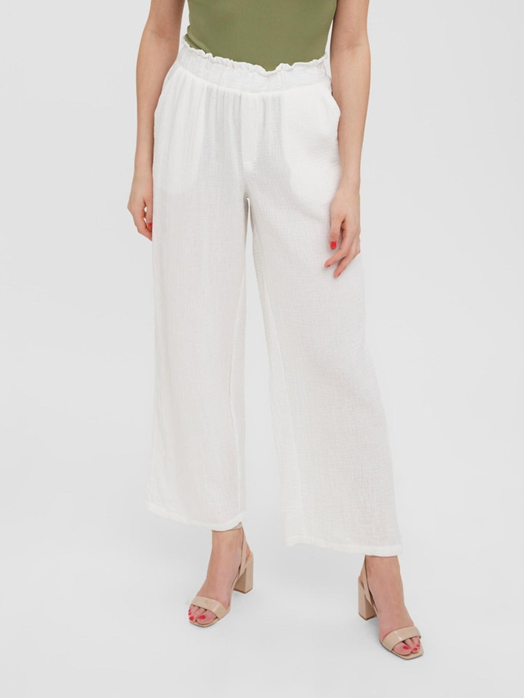 Natali Pants - Snow White - Vero Moda - White