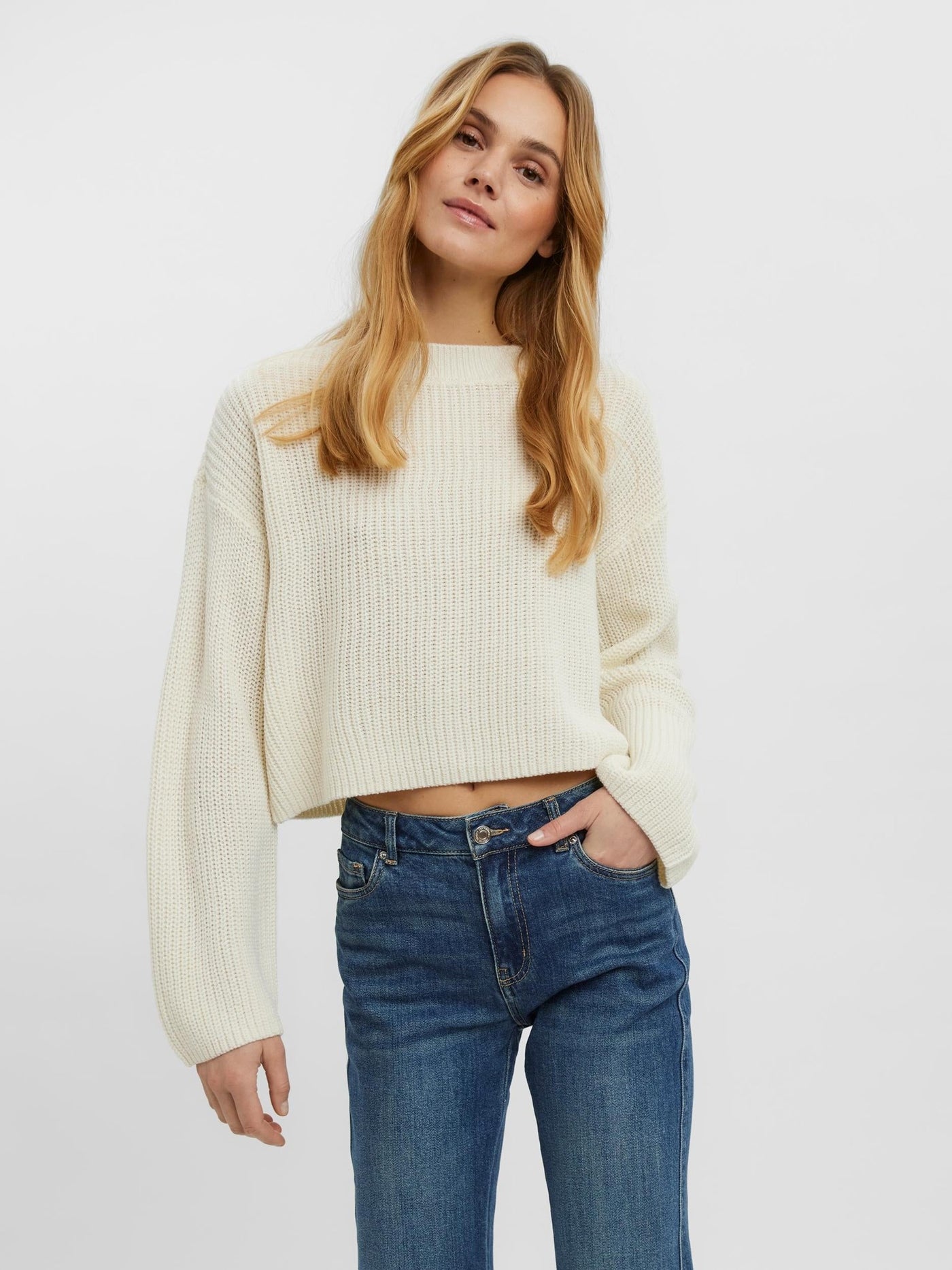 Sayla Knit - Birch - Vero Moda - Khaki