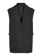 Charger l&#39;image dans la galerie, Edna Waistcoat - Dark Grey Melange - Vero Moda - Grey 5
