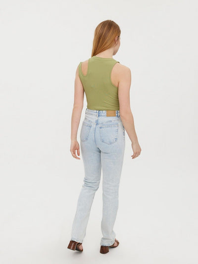 Ofelia Neia Tank Crop Top - Sage - Vero Moda - Green 4