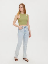 Charger l&#39;image dans la galerie, Ofelia Neia Tank Crop Top - Sage - Vero Moda - Green 3
