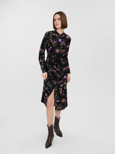 Load image into Gallery viewer, Easy Long Sleeve Shirt Dress - Purple - Vero Moda - Black
