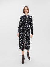 Load image into Gallery viewer, Easy Long Sleeve Shirt Dress - Black - Vero Moda - Black 5
