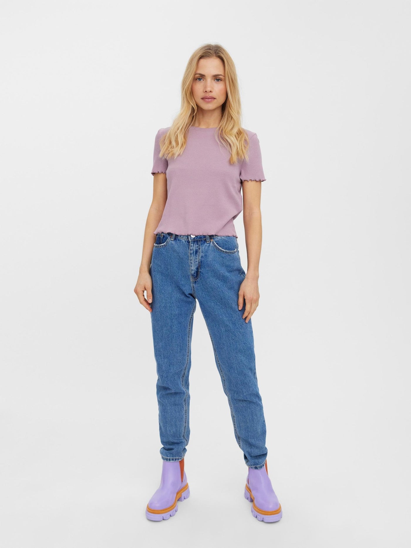 Vio Crop Top - Elderberry - Vero Moda - Purple 4