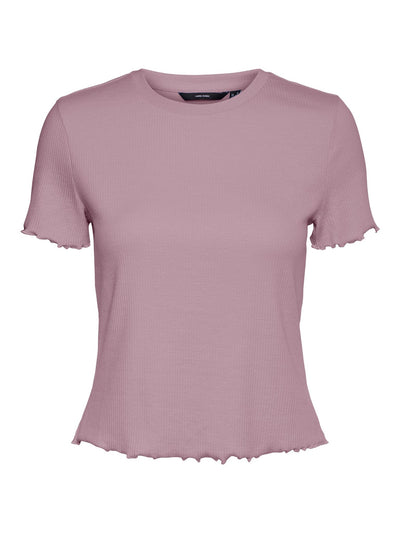 Vio Crop Top - Elderberry - Vero Moda - Purple 3