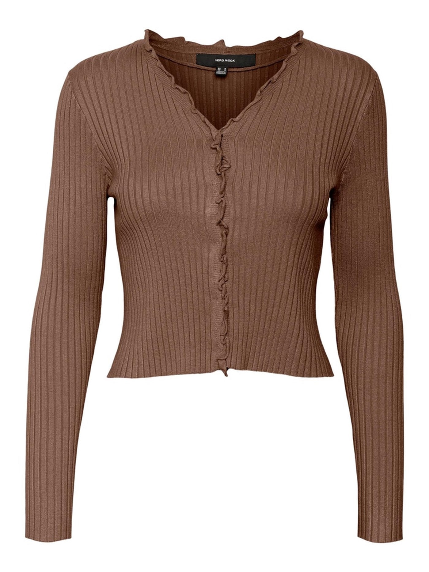 Elly Frill Cardigan - Aztec - Vero Moda - Brown 5