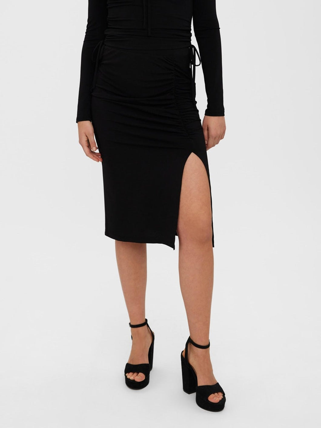 Alberta High Waist Skirt - Black - Vero Moda - Black